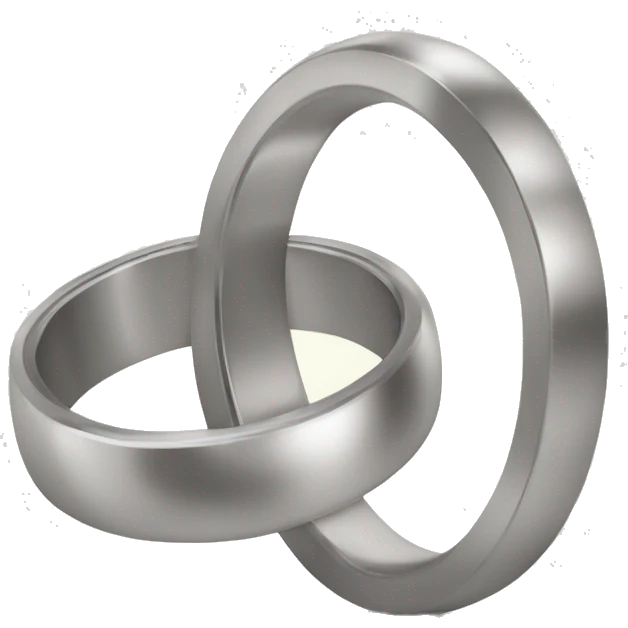 Interlocked weddings marriage "two rings" emoji