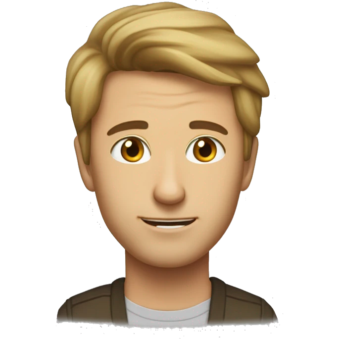 Блондинка обнимается с кудрявым брюнетом между ними сердечко  emoji
