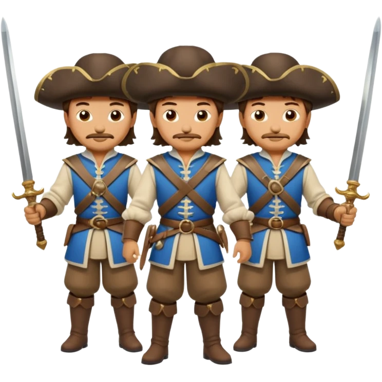3 musketeers emoji