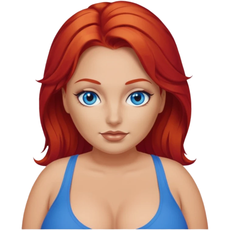 Big juicy booty buxom pawg with red hair and blue eyes emoji