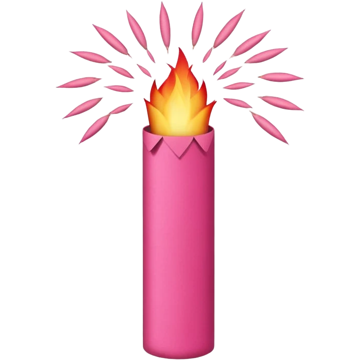 firecracker pinkl emoji
