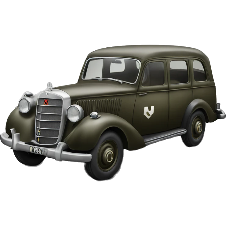  SS WW2 Mercedes German Staff Car emoji