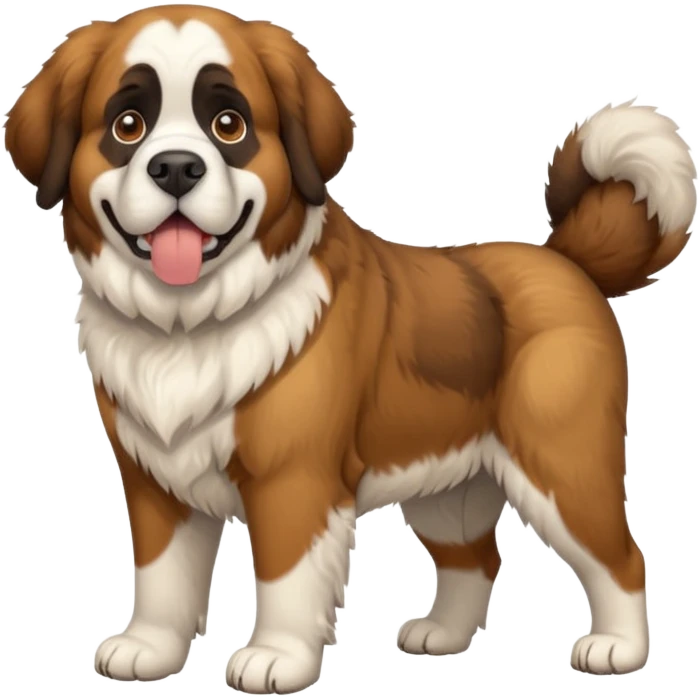 St. Bernard dog, full body emoji