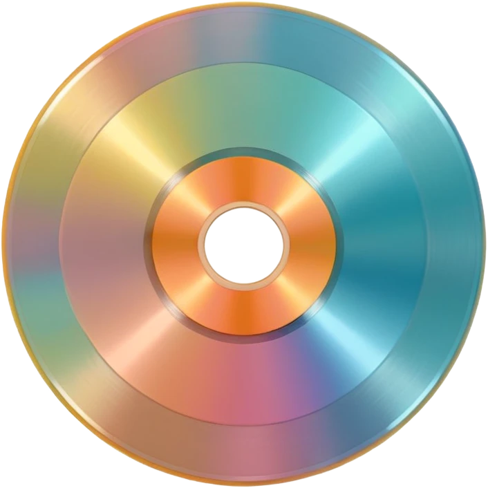vinyl record, pastel colours  emoji