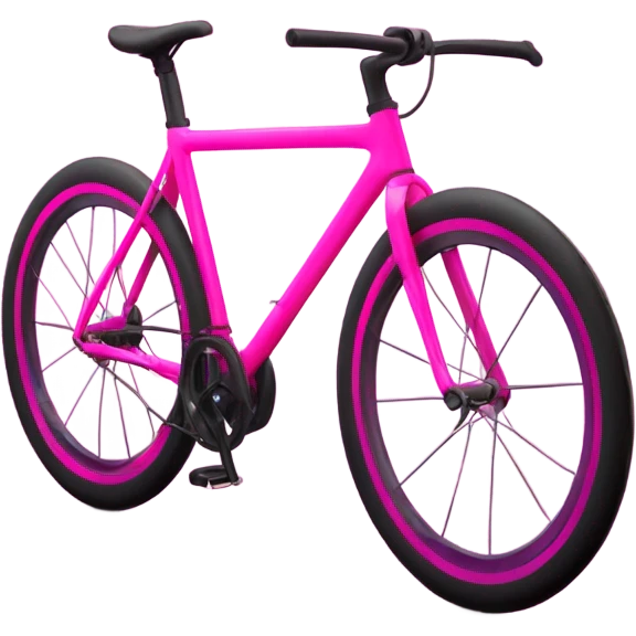 Pink neon bike emoji