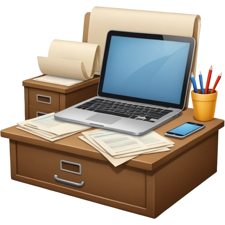 single office desk emoji