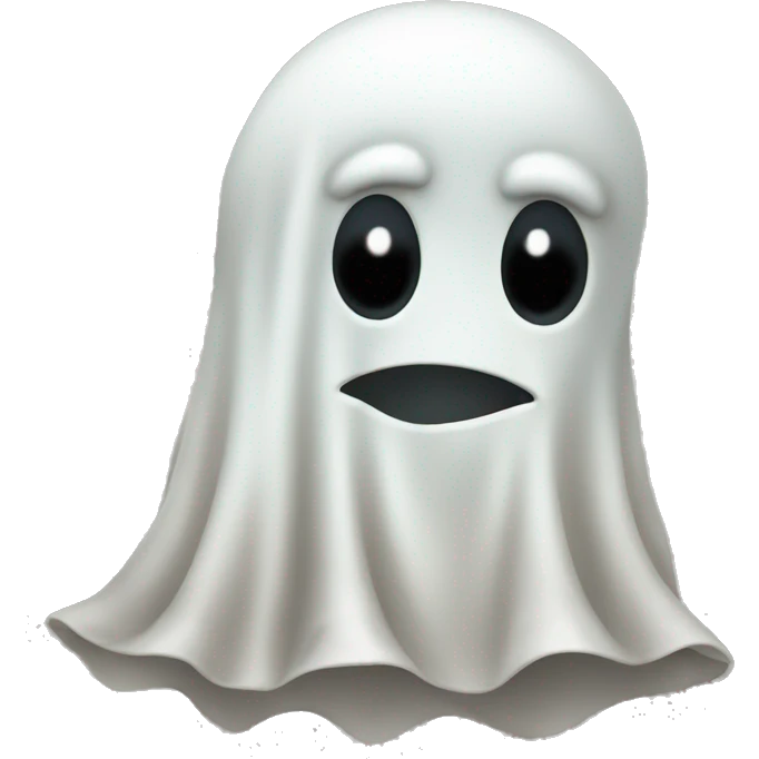 Shy ghost  emoji