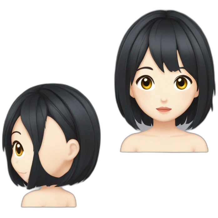 Ayame Kato（Girl・Short Hair・Black Hair） emoji
