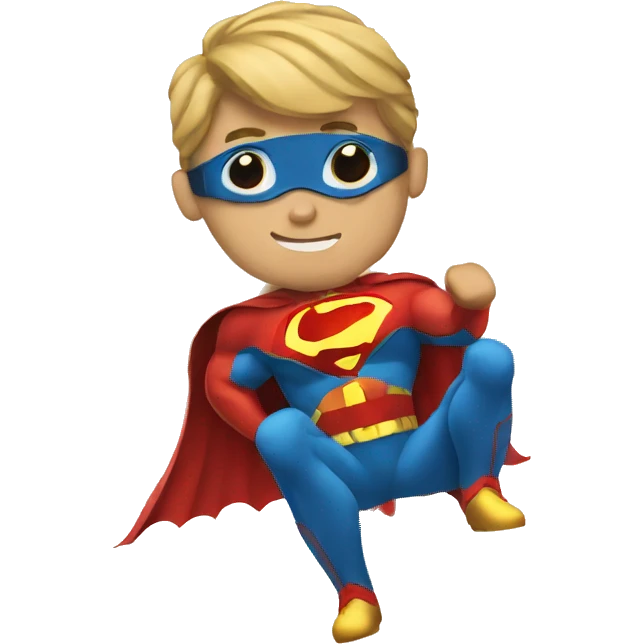 superhero writing on paper emoji