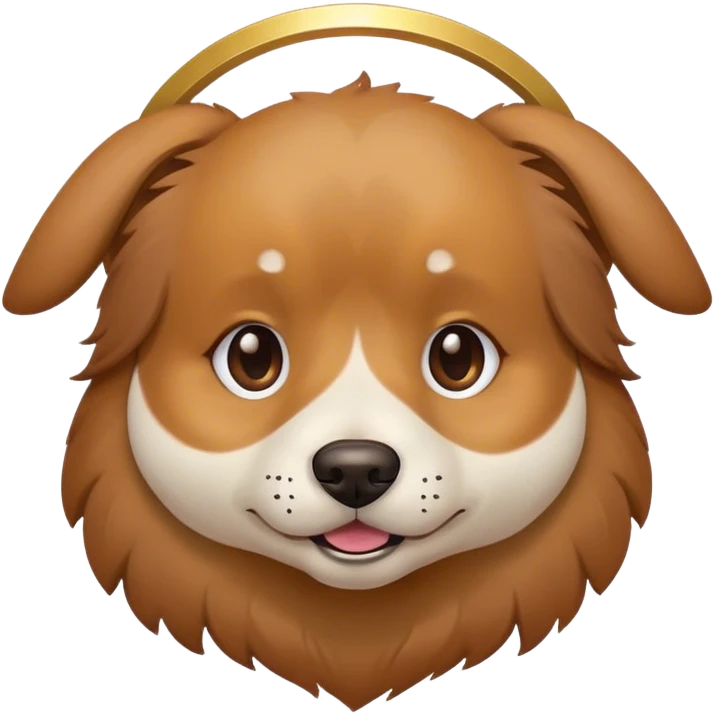 dog face with halo emoji