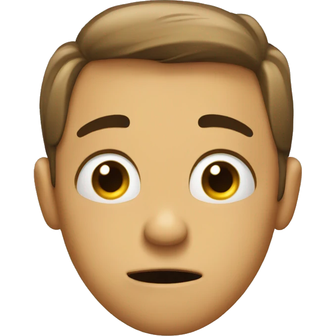 Bored but excited emoji