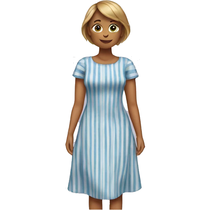 Striped dress emoji
