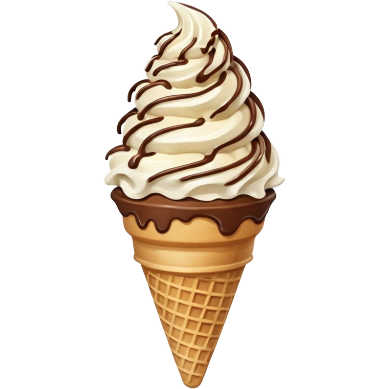 Decadent soft serve ice cream emoji
