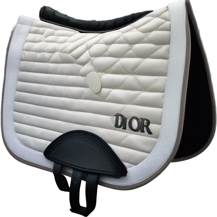 Dior saddle pad dressage  emoji