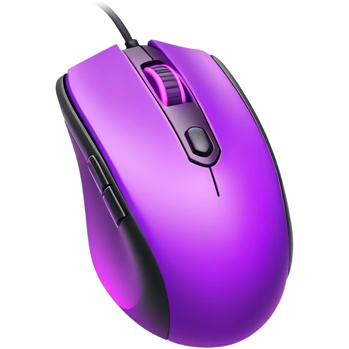neon Purple gaming mouse emoji