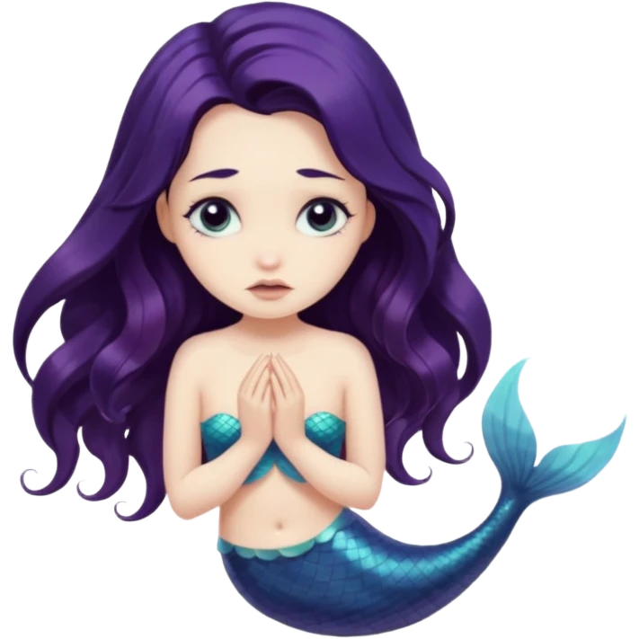 a sad mermaid emoji