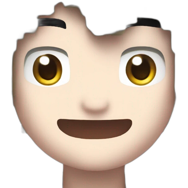 Pixelmon Minecraft Head Skin Anime Big Eyes Smile emoji