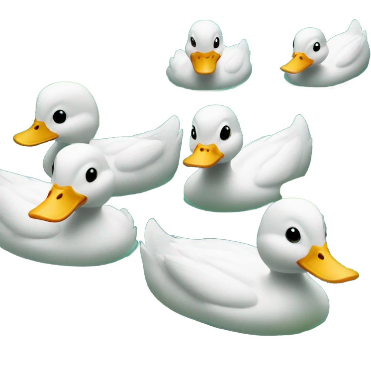 Ducks in pond emoji