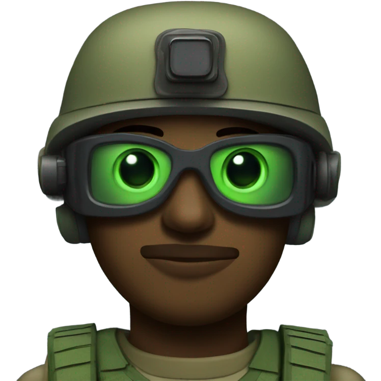 Soldier with night vision goggles emoji