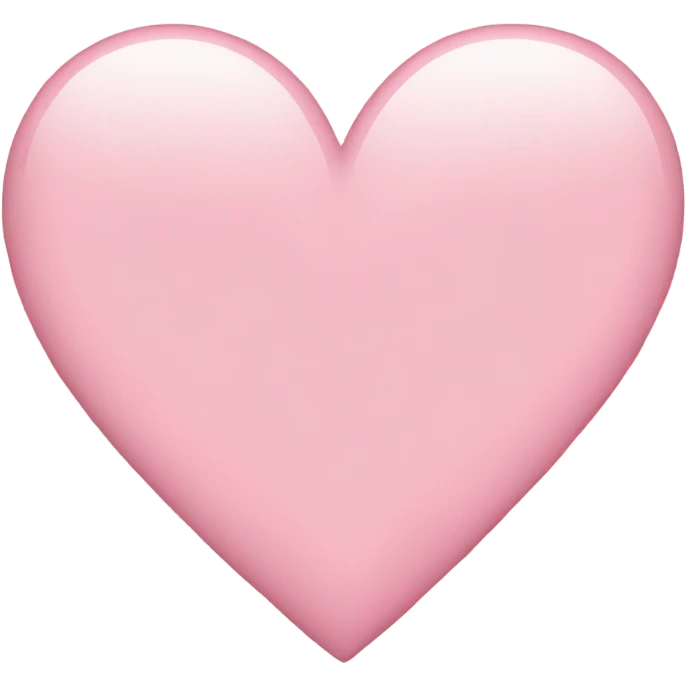 Light pink heart emoji emoji