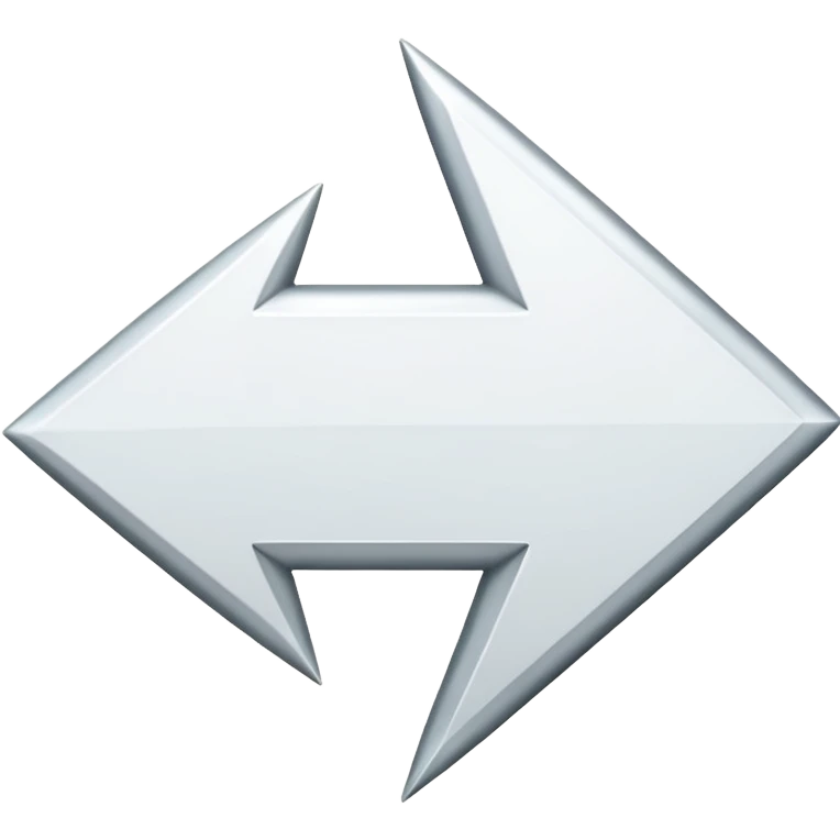 Simple white arrow pointing downwards emoji