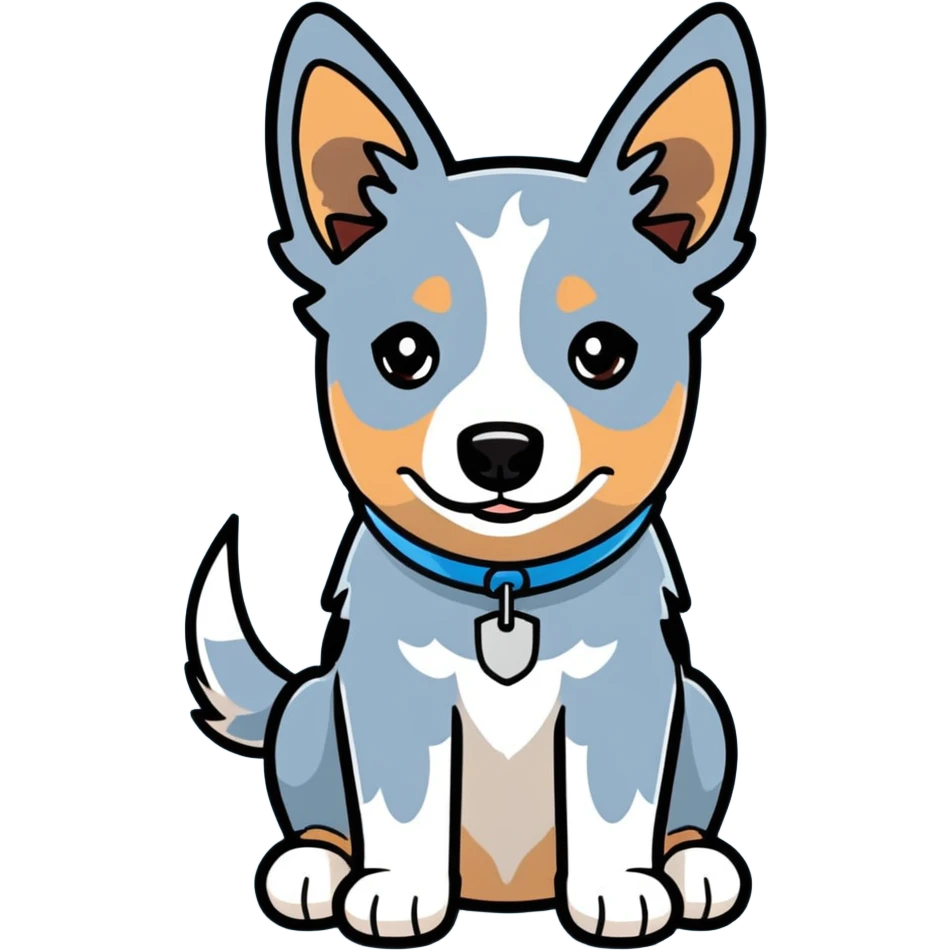 blue heeler  emoji