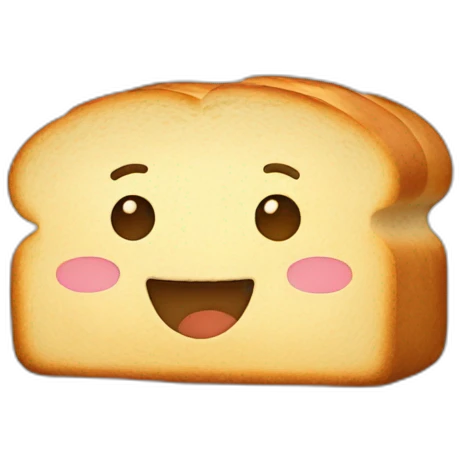 Happy bread emoji