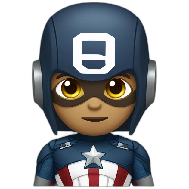 Barack Obama dressed as captain America emoji