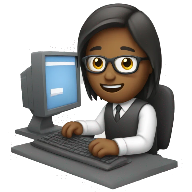 Working on a computer  emoji