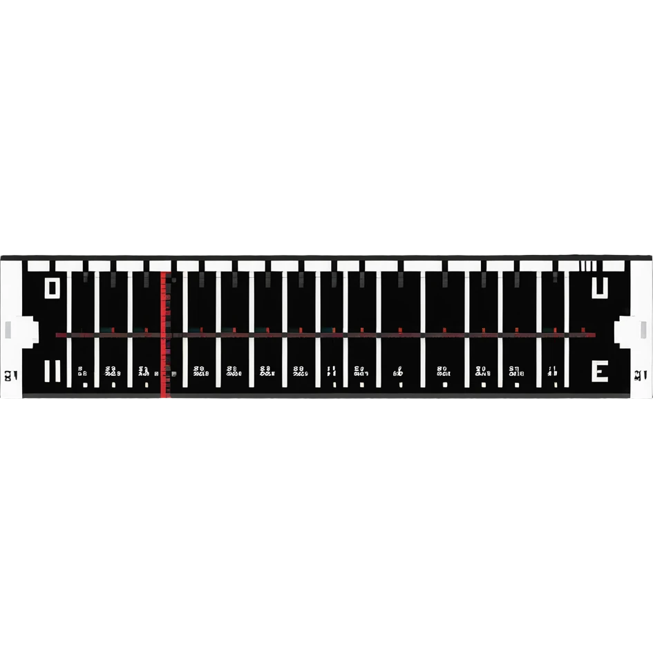 inch ruler with visible measurements emoji