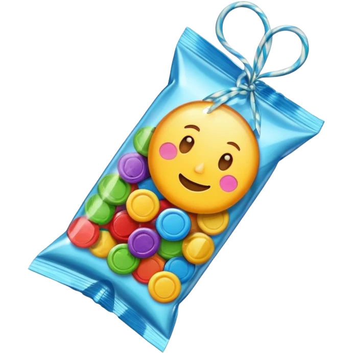 one candy in a wrapper emoji