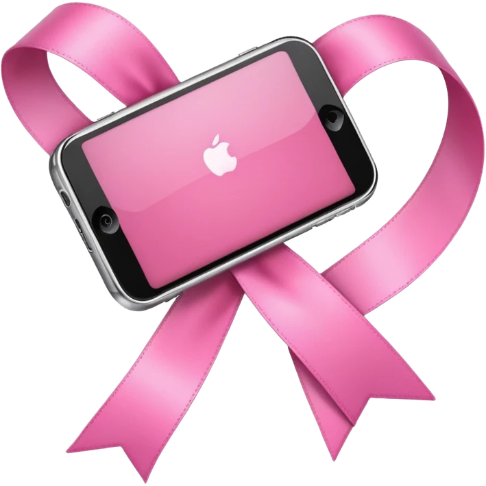 아이폰 핑크 리본 emoji