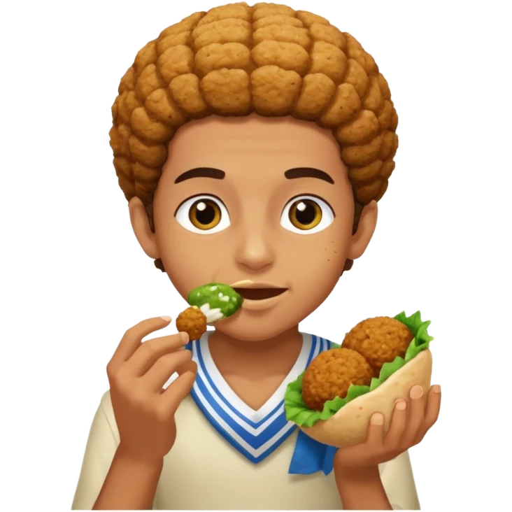 make me an egyptian boy with falafel emoji