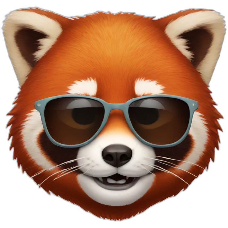 red panda with sunglasses emoji