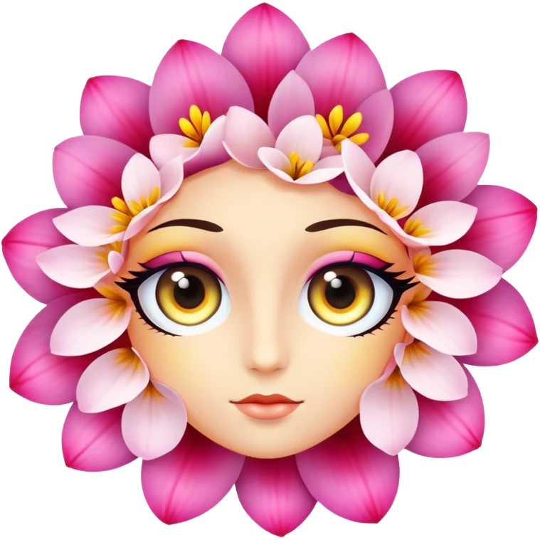 Flower eyes emoji