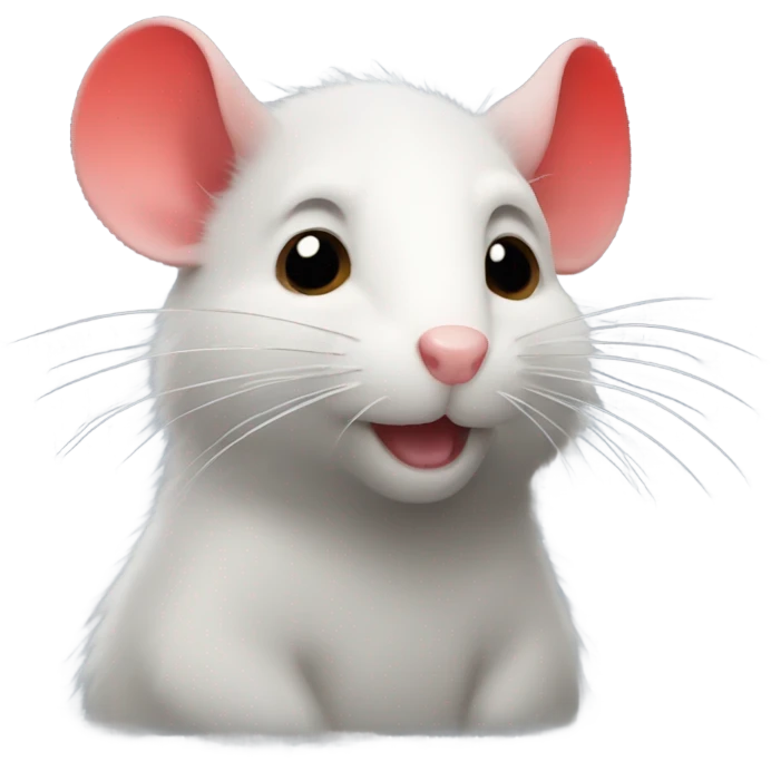 Rat with red hair emoji