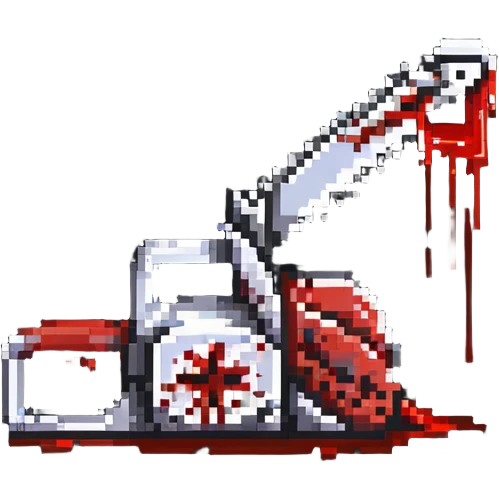 bloody chainsaw emoji