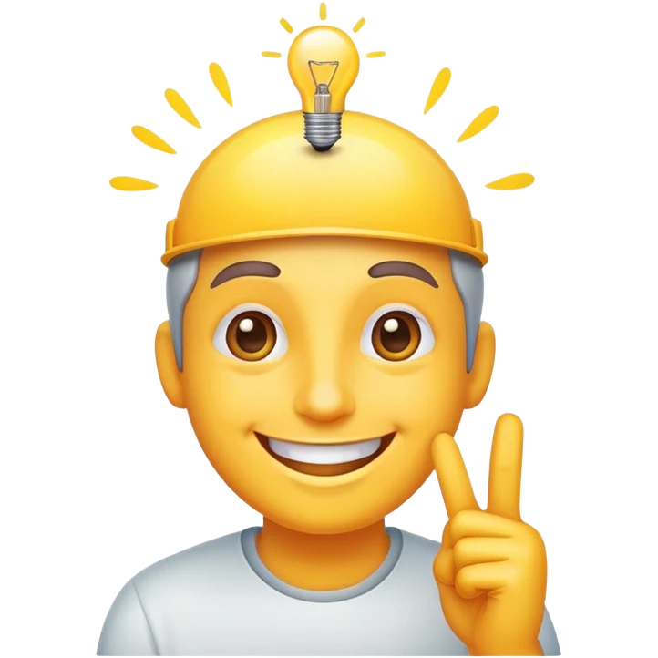 Genius idea  emoji