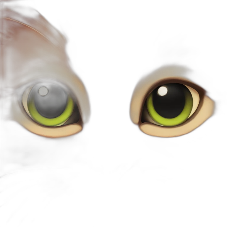 Red cat eye emoji
