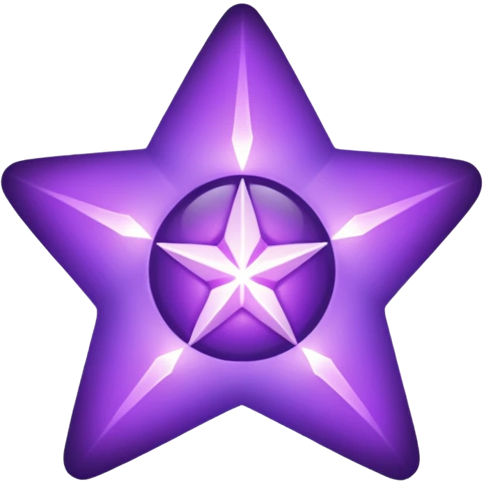 Purple void star that looks ethereal and only has four points emoji