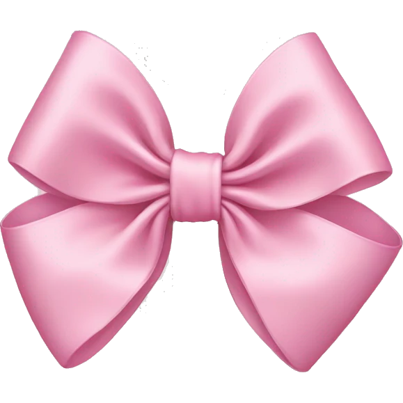 Light pink bows emoji