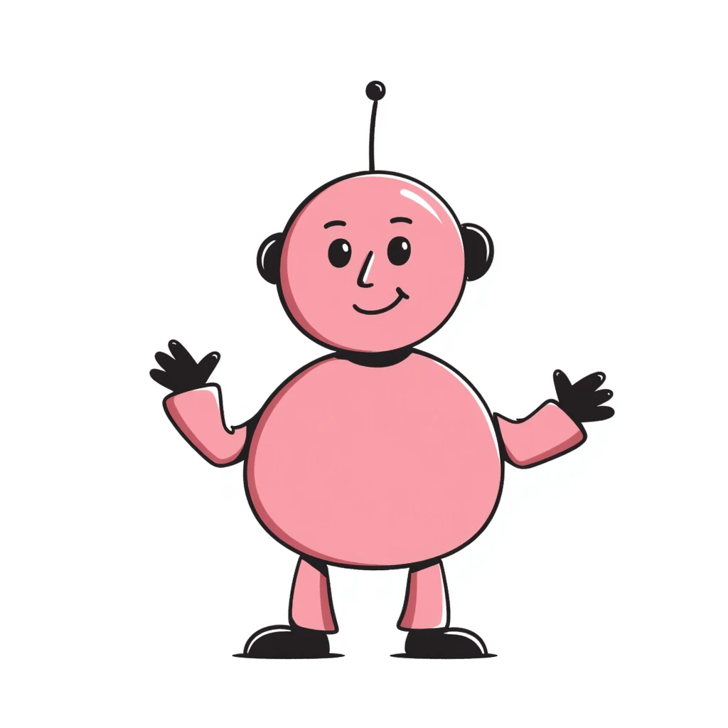 pink robot emoji