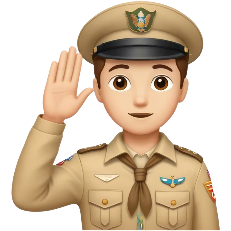 İzci selamı emoji