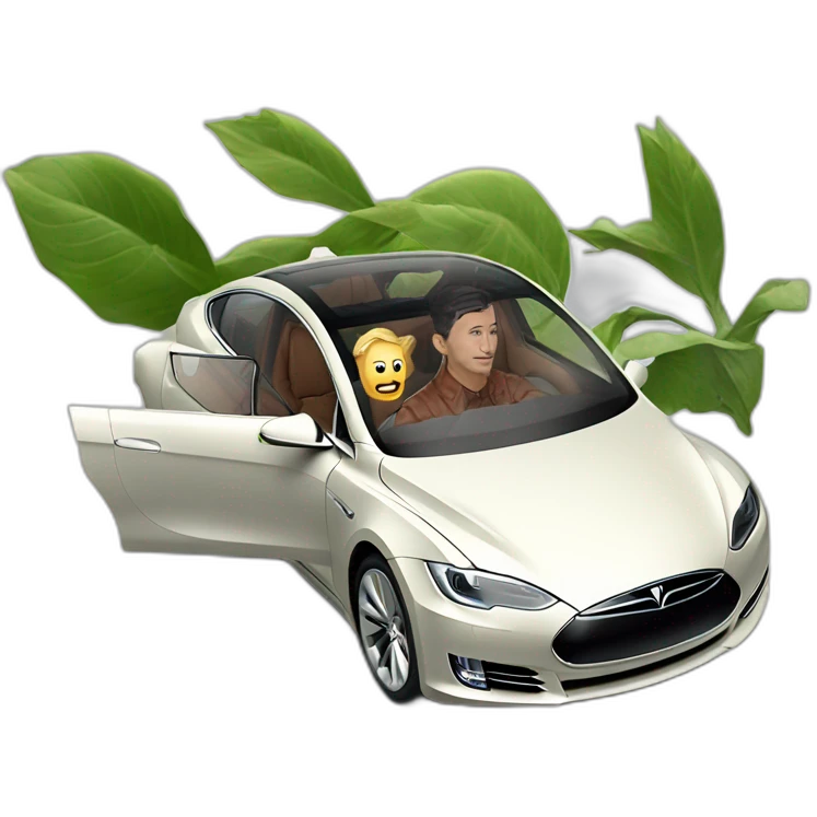 28delayslater in his Tesla emoji