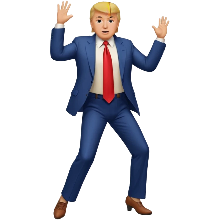 Trump dancing and being a baddie emoji