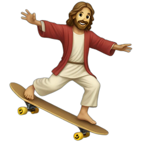 jesus kickflip emoji
