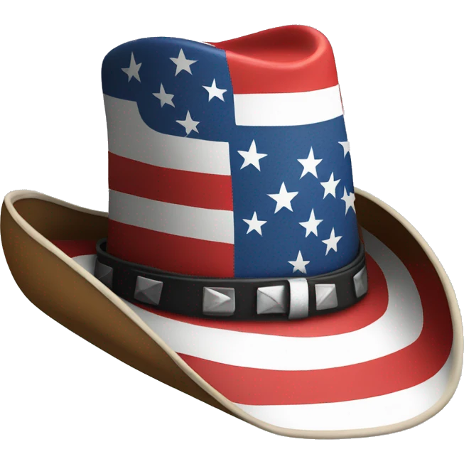 usa flag cowboy hat emoji