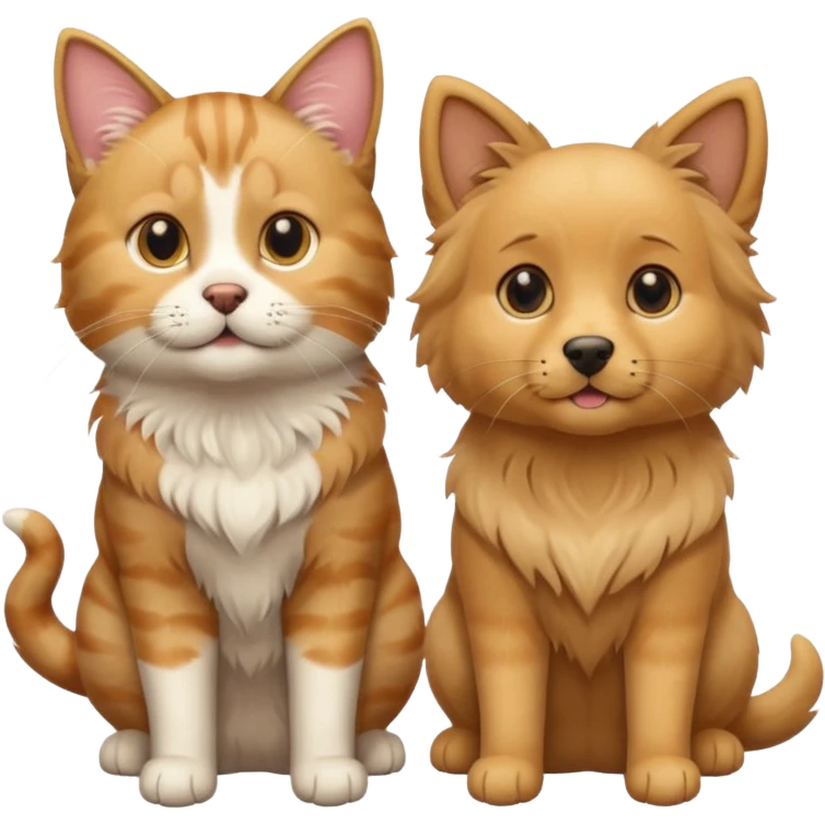 cats and dogs believe picture emoji