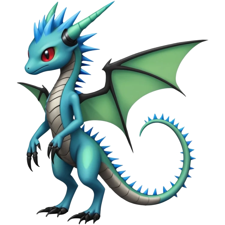 Punk’ish Edgy Badass Dark Gothic Flygon-Aurorus-Amaura-Hybrid-Creature emoji