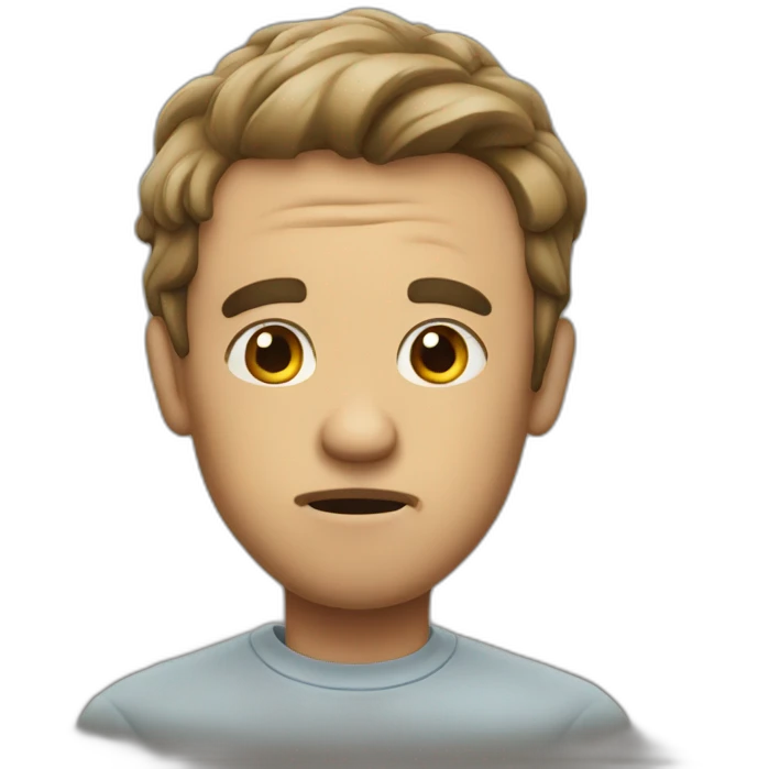 confused man emoji